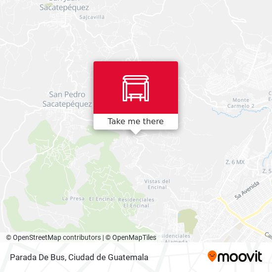 Mapa de Parada De Bus