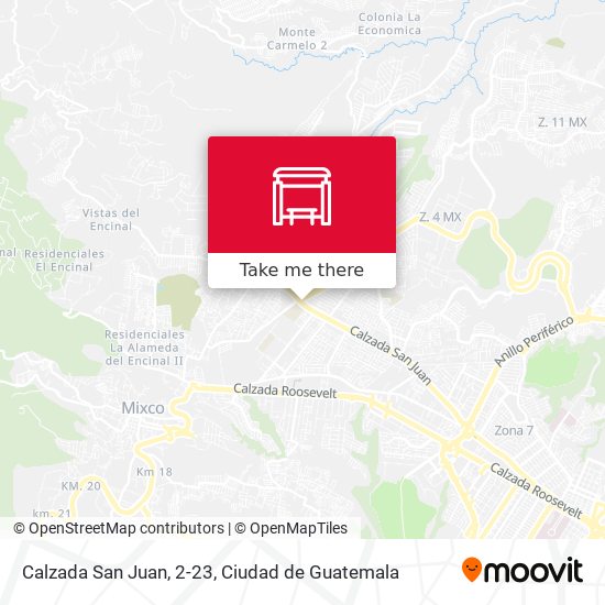 Calzada San Juan, 2-23 map