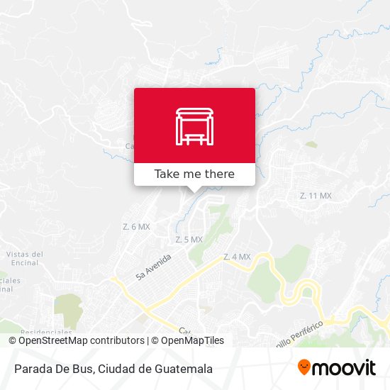 Mapa de Parada De Bus