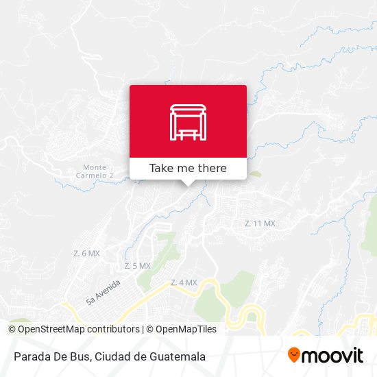 Mapa de Parada De Bus