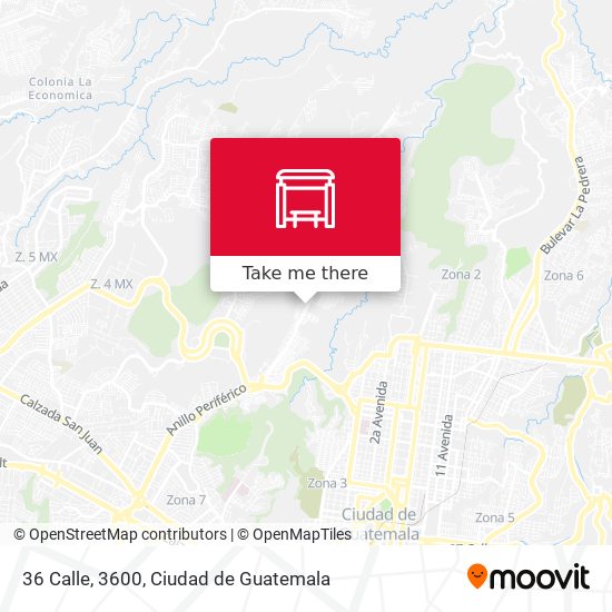 36 Calle, 3600 map