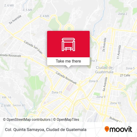 Mapa de Col. Quinta Samayoa