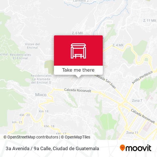 3a Avenida / 9a Calle map