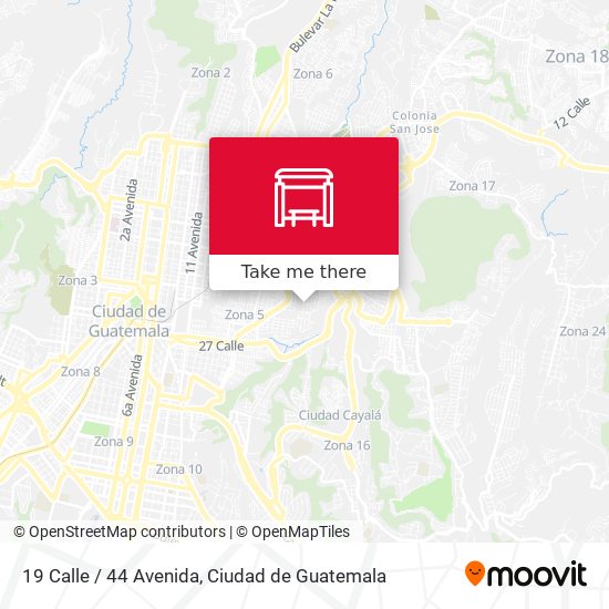 19 Calle / 44 Avenida map