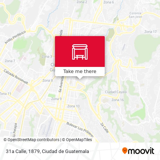 31a Calle, 1879 map