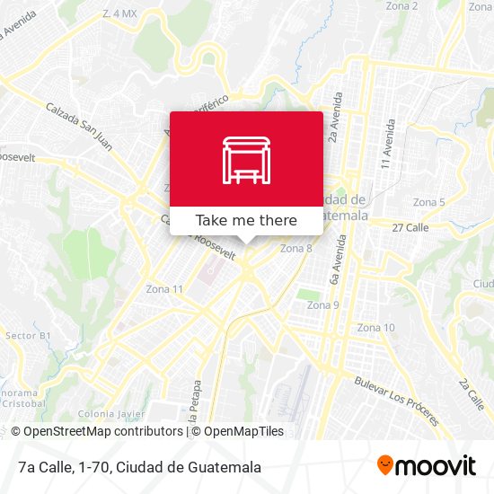 7a Calle, 1-70 map