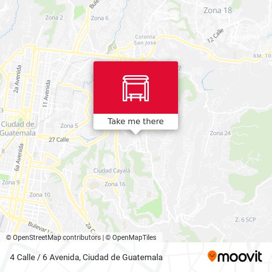 4 Calle / 6 Avenida map