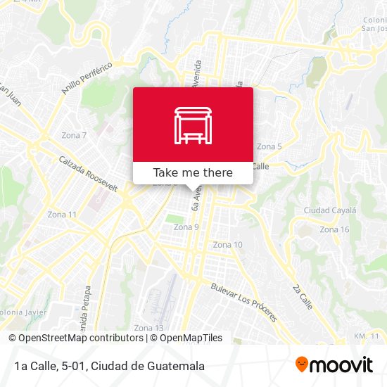 1a Calle, 5-01 map