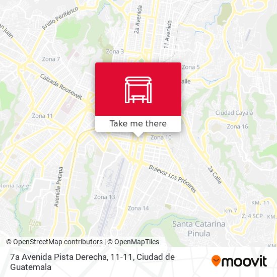 7a Avenida Pista Derecha, 11-11 map