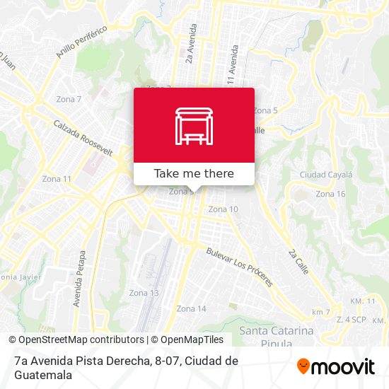 7a Avenida Pista Derecha, 8-07 map