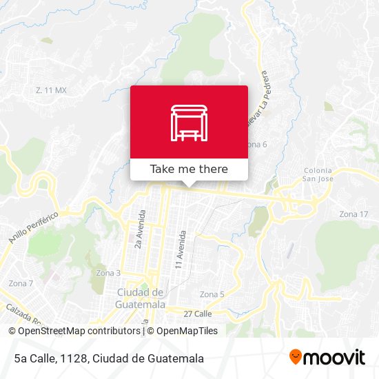 5a Calle, 1128 map