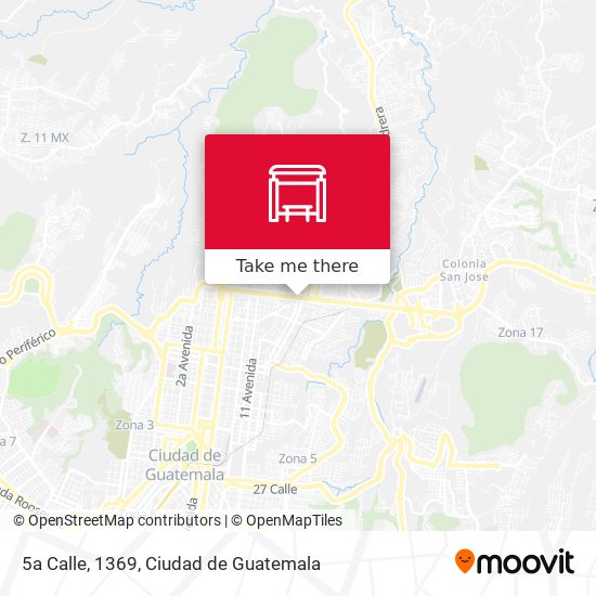 5a Calle, 1369 map