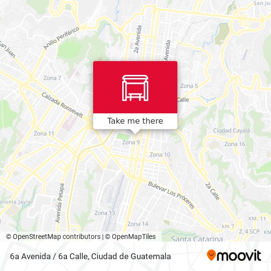 6a Avenida / 6a Calle map