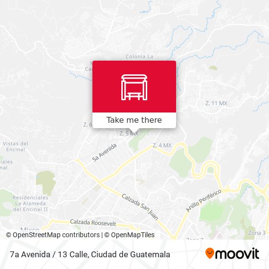 7a Avenida / 13 Calle map