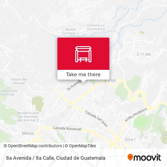 8a Avenida / 8a Calle map