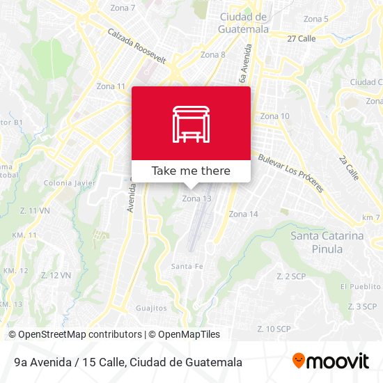 9a Avenida / 15 Calle map