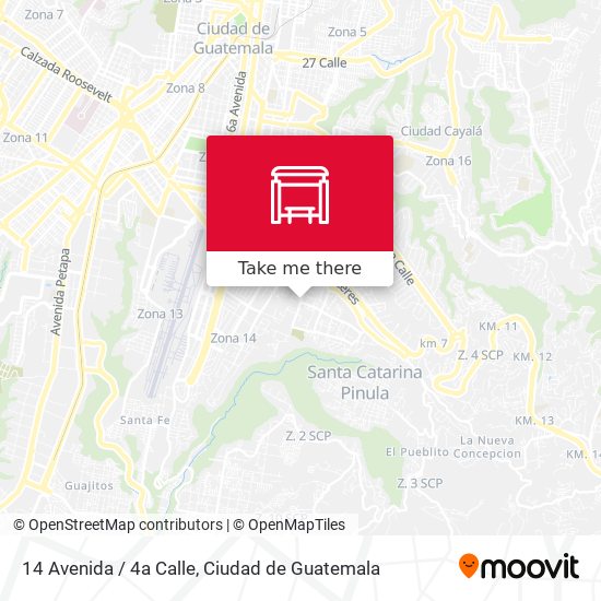 14 Avenida / 4a Calle map