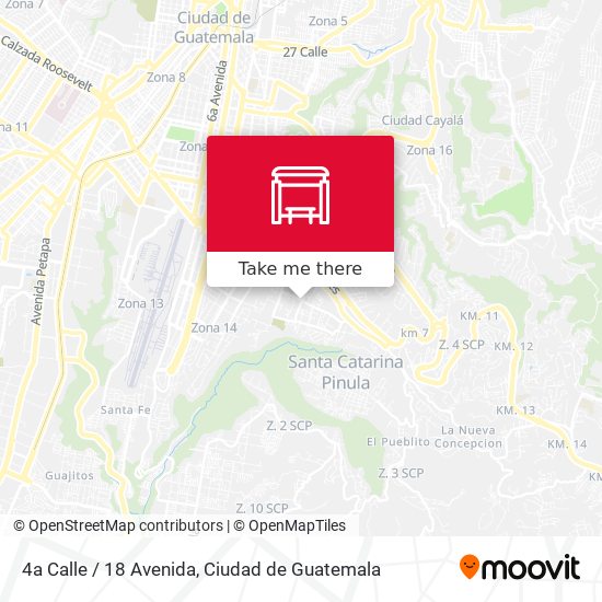 4a Calle / 18 Avenida map