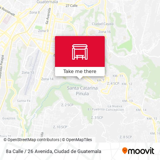 8a Calle / 26 Avenida map