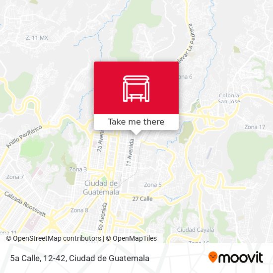 5a Calle, 12-42 map