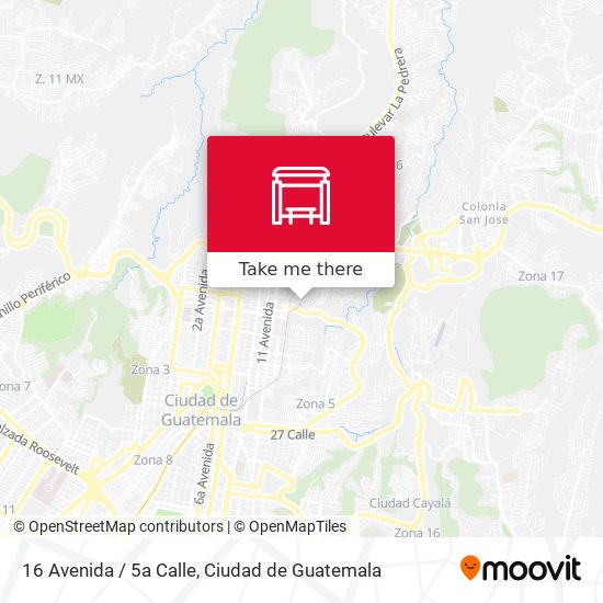 16 Avenida / 5a Calle map