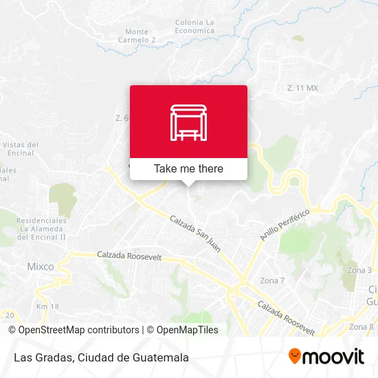 Las Gradas map
