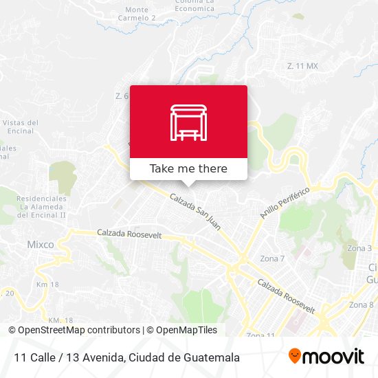 11 Calle / 13 Avenida map