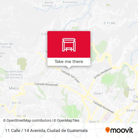 11 Calle / 14 Avenida map