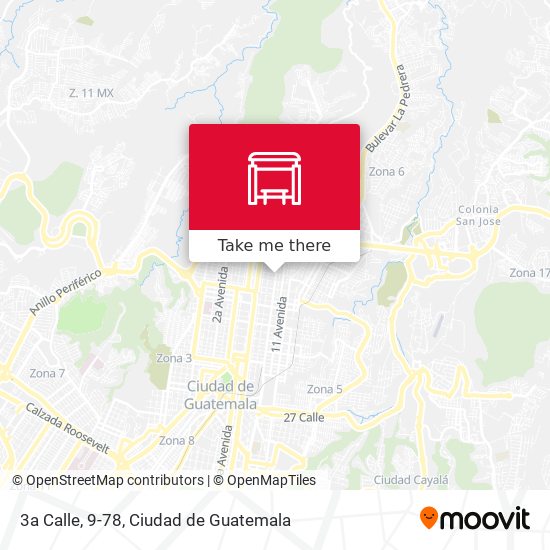 Mapa de 3a Calle, 9-78