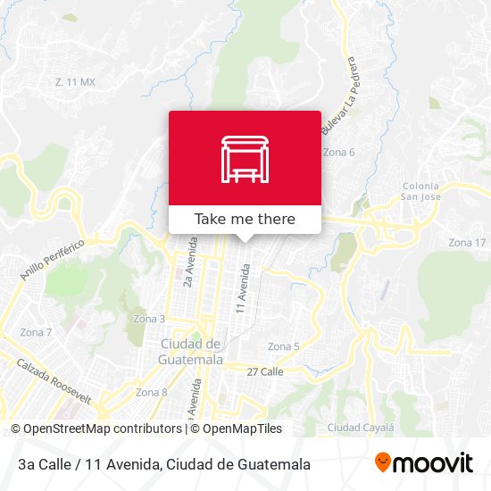 3a Calle / 11 Avenida map