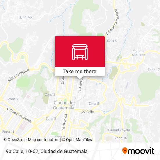 9a Calle, 10-62 map