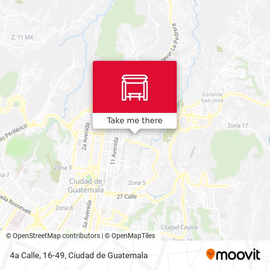 4a Calle, 16-49 map