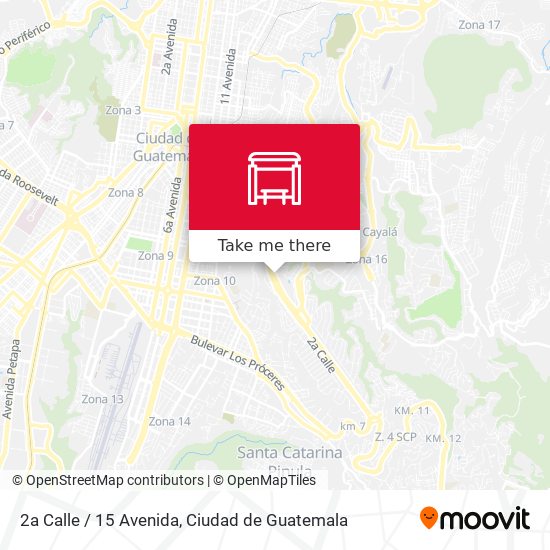 2a Calle / 15 Avenida map