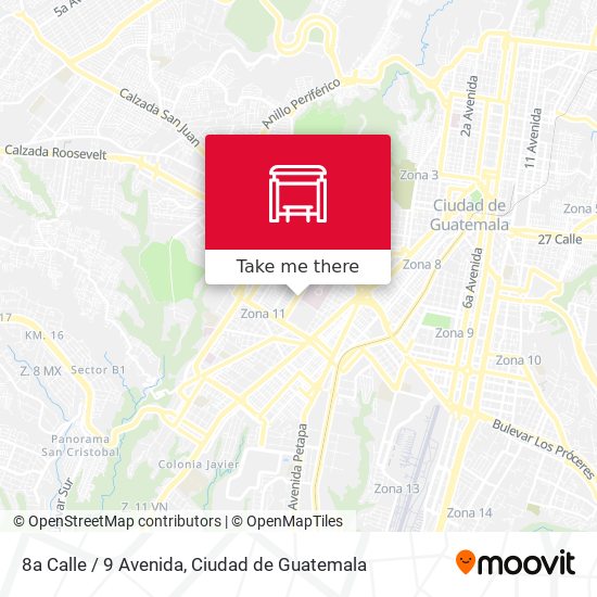 8a Calle / 9 Avenida map