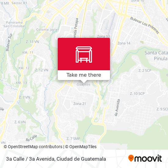 3a Calle / 3a Avenida map