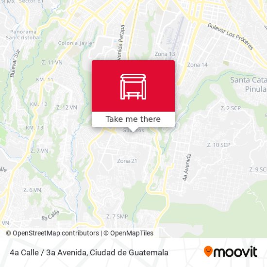 4a Calle / 3a Avenida map