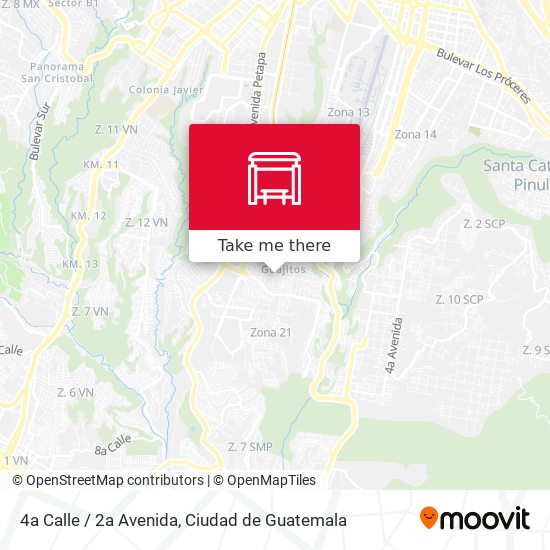 4a Calle / 2a Avenida map