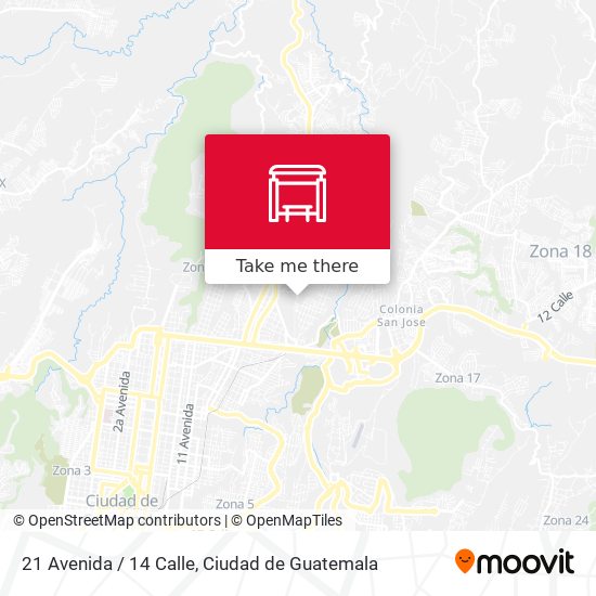 21 Avenida / 14 Calle map