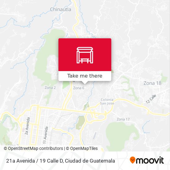 21a Avenida / 19 Calle D map