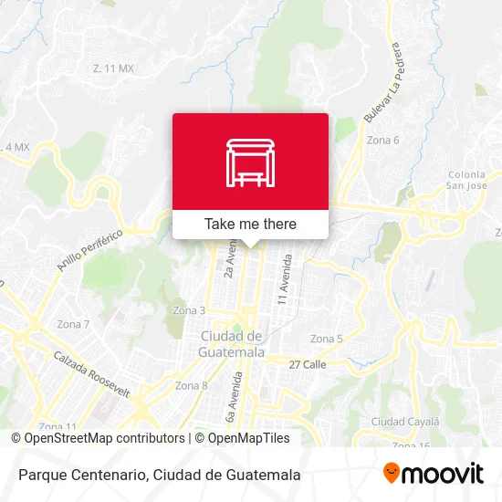Parque Centenario map