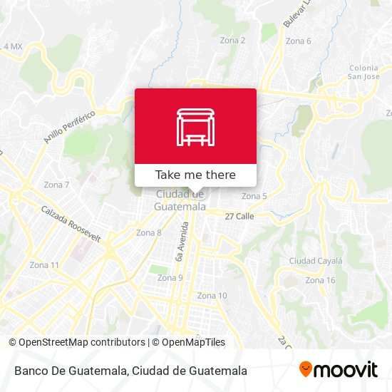 Banco De Guatemala map