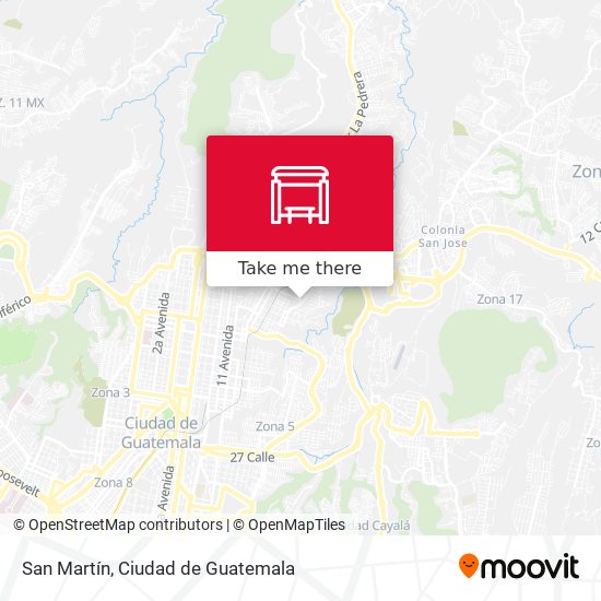 San Martín map