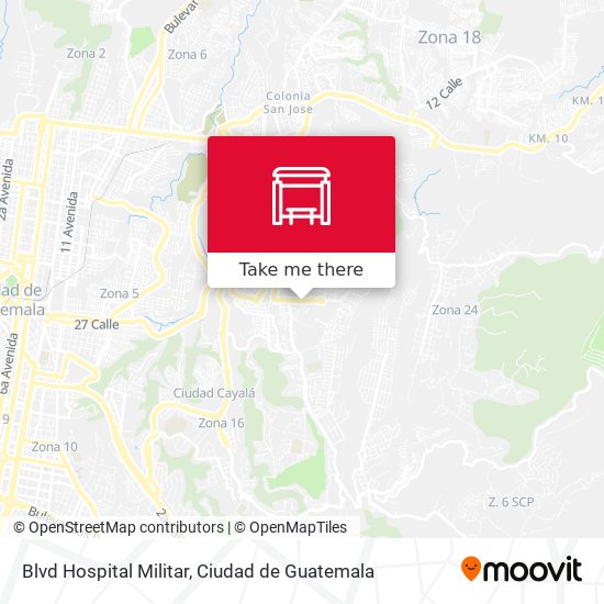 Blvd Hospital Militar map