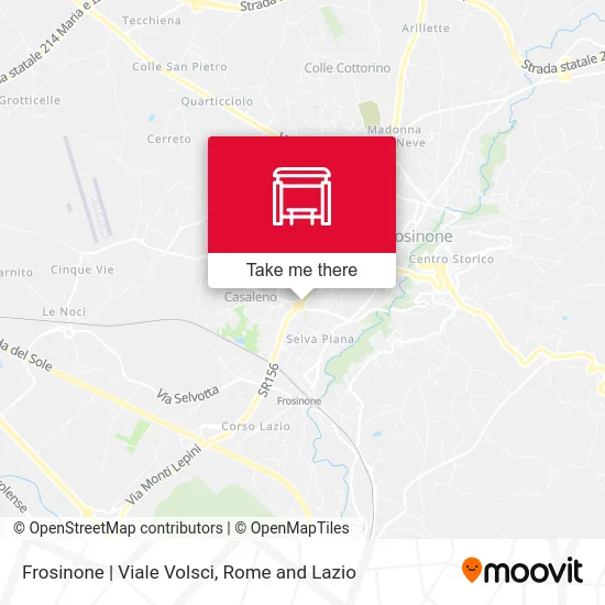 Frosinone | Viale Volsci map