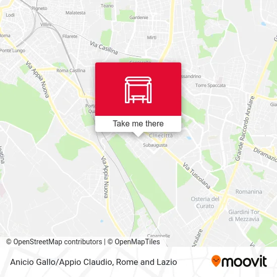 Anicio Gallo/Appio Claudio map