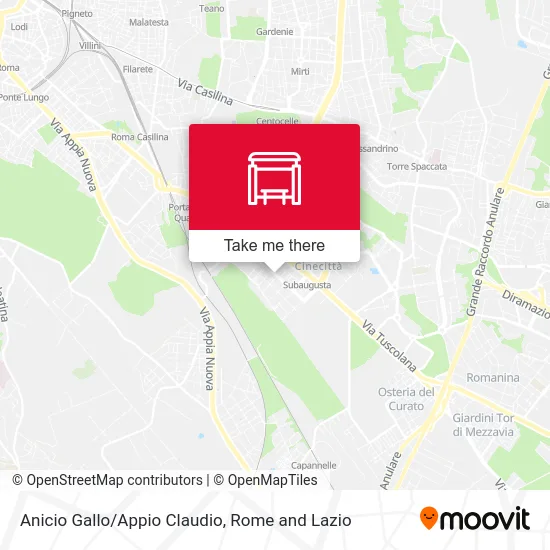 Anicio Gallo/Appio Claudio map