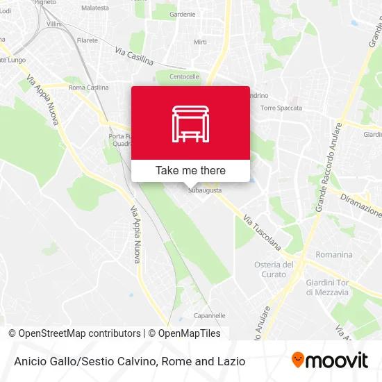 Anicio Gallo/Sestio Calvino map