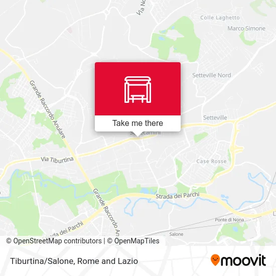 Tiburtina/Salone map