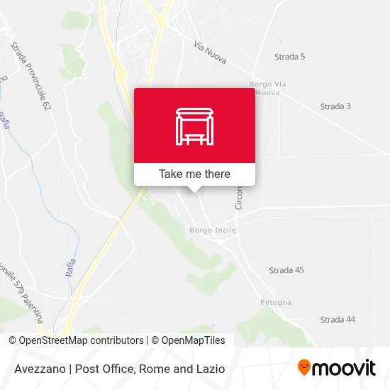 Avezzano | Post Office map
