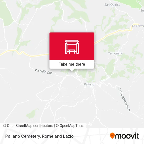 Paliano Cemetery map